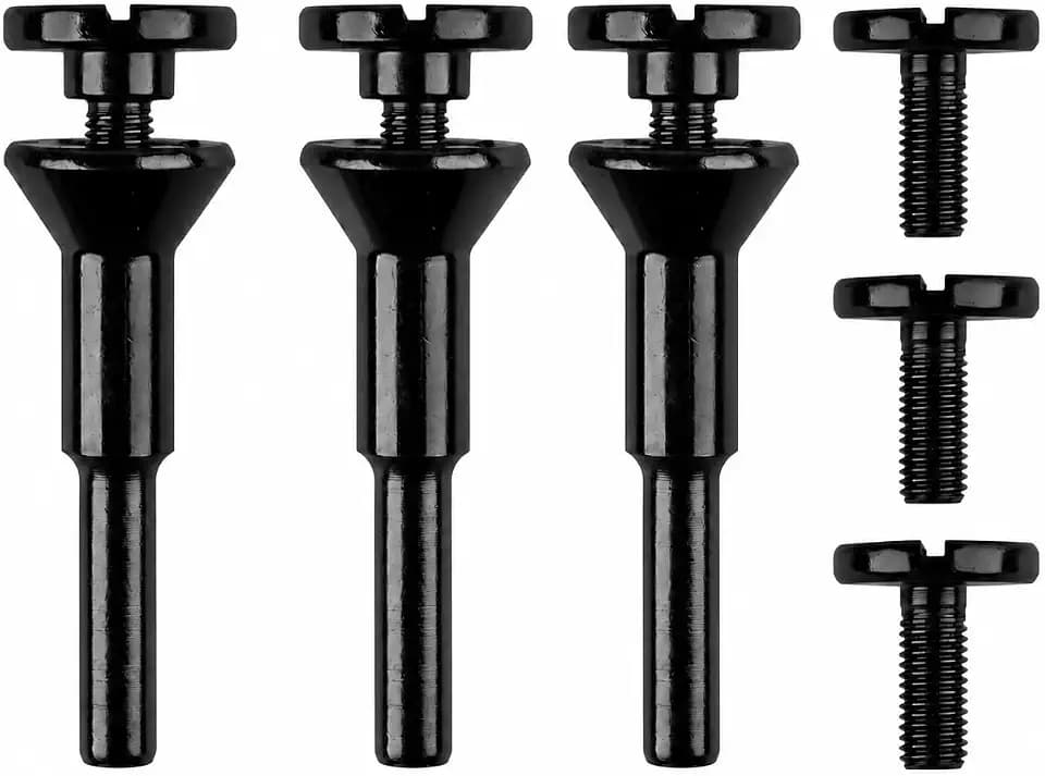 Cut-Off Wheel Mounting Mandrel Holder 3/8" & 1/4" Arbor Hole with 1/4" Shaft Stem for Die Grinder Accessories Drill Rotary Tool(3 Pack)