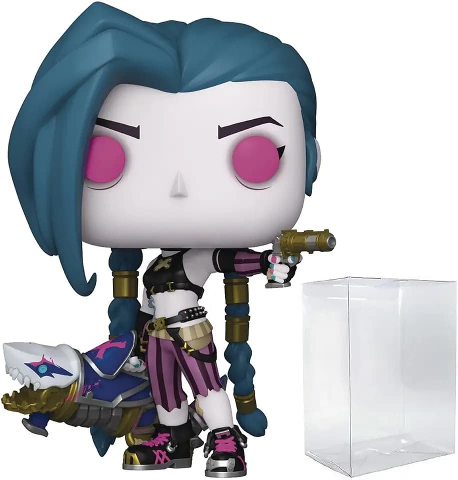 POP Funko TV: Arcane League of Legends - Jinx Vinyl Figure (Bundled with Compatible Box Protector Case), Multicolor, 3.75 Inches