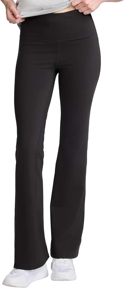 Champion Women's Flare Leggings, Soft Touch, Moisture Wicking, Flared Pants for Women, 31.5" (Plus Size Available)