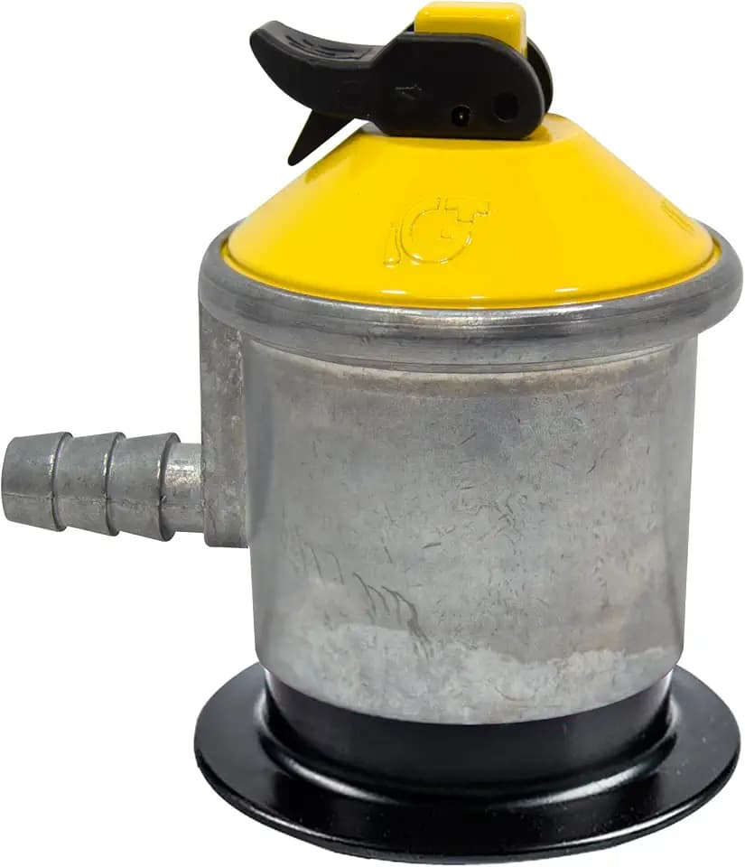 S&M 50mbar Regler für Butan- oder Propan-Gasflaschen, Rot