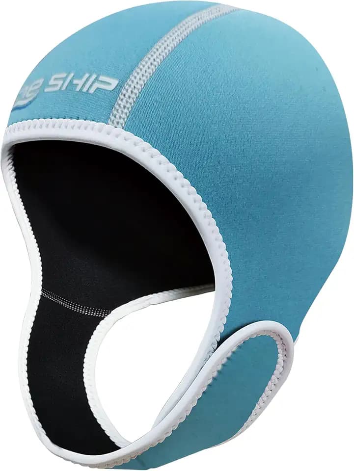 Skyone Neoprene Dive Hood Wetsuit Hood for Men Women, Scuba Diving Hoods 2MM with Adjustable Chin Straps, Neoprene Swim Cap Surfing Head Cover Stretchable for Boating Kayaking Water Sports