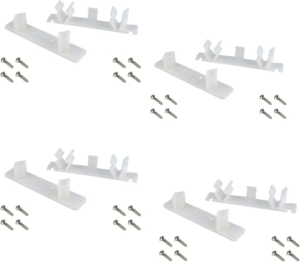 False Front Cabinet Clips 2 Sets with Screws Instructions - Tenn-Tex False Front ClipsFalse Drawer Clips 4 14 Opening 2 Sets