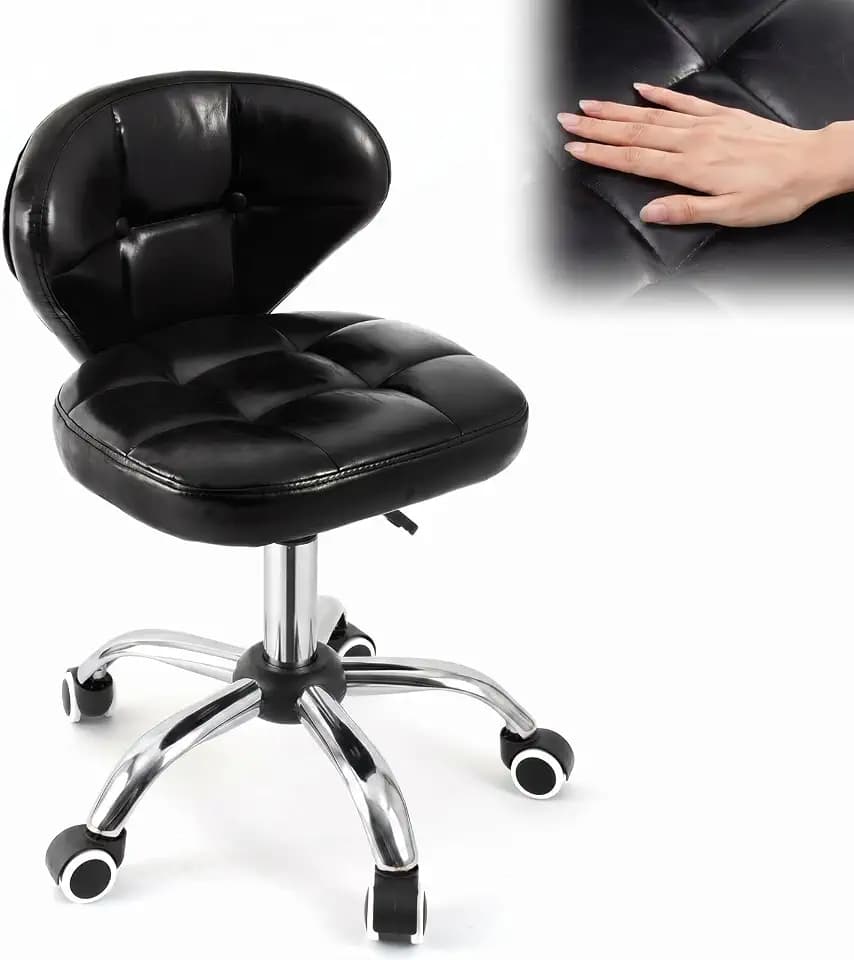 Sintuff Pedicure Chair Hydraulic Adjustable, 360 Swivel Salon Stool