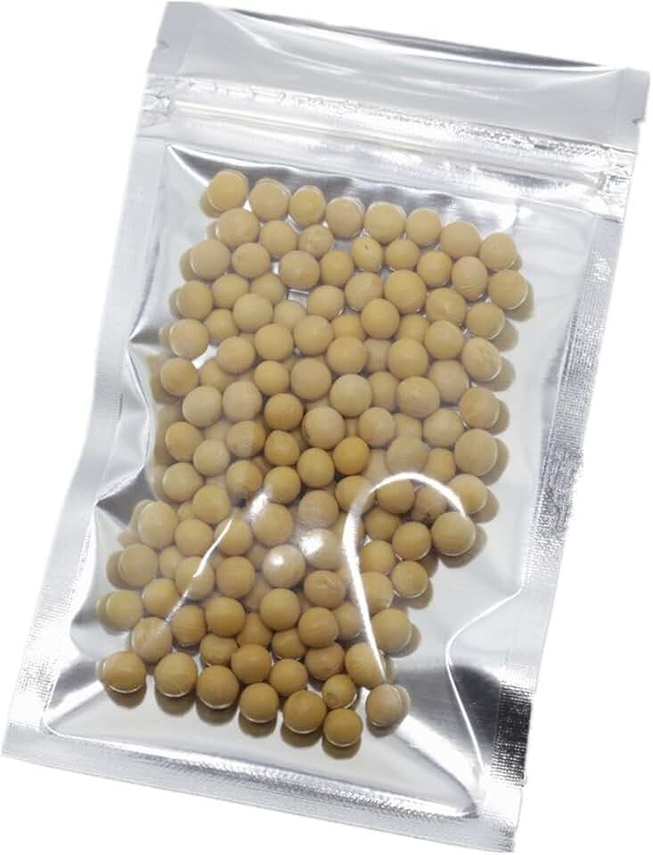 PABCK 100 Pack Clear Front Foil Pouch Resealable Mylar Bags 6.3x9.4 inch