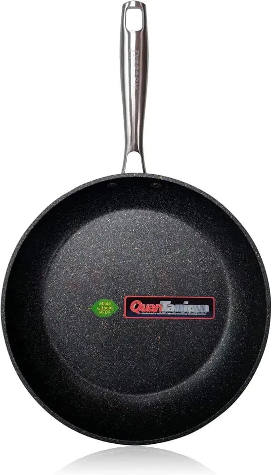 WECOOK Ecochef Titan Bratpfannen 22 cm, Antihaftbeschichtung QUANTANIUM 5 Schichten PFOA-frei, Geschmiedetes Aluminium, 4mm Dick, Vitrokeramik, Gas, Geschirrspüler