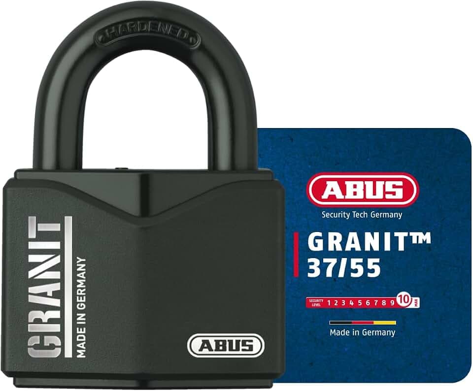 ABUS Vorhängeschloss Granit 37/55 - Spezialstahl, Sicherheitslevel 10