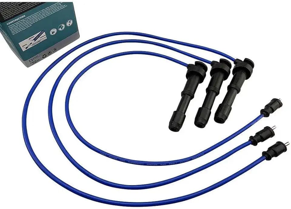High Performance Racing Spark Plug Wires Compatible with Kia Sorento DOHC 3.5L V6 2003-2006 Blue