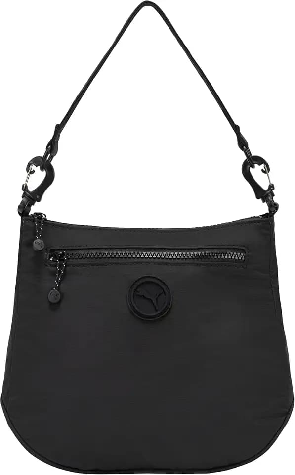 PUMA Women's Downbeat Matte Nylon Crossbody with Removable Strap & Padded Handle