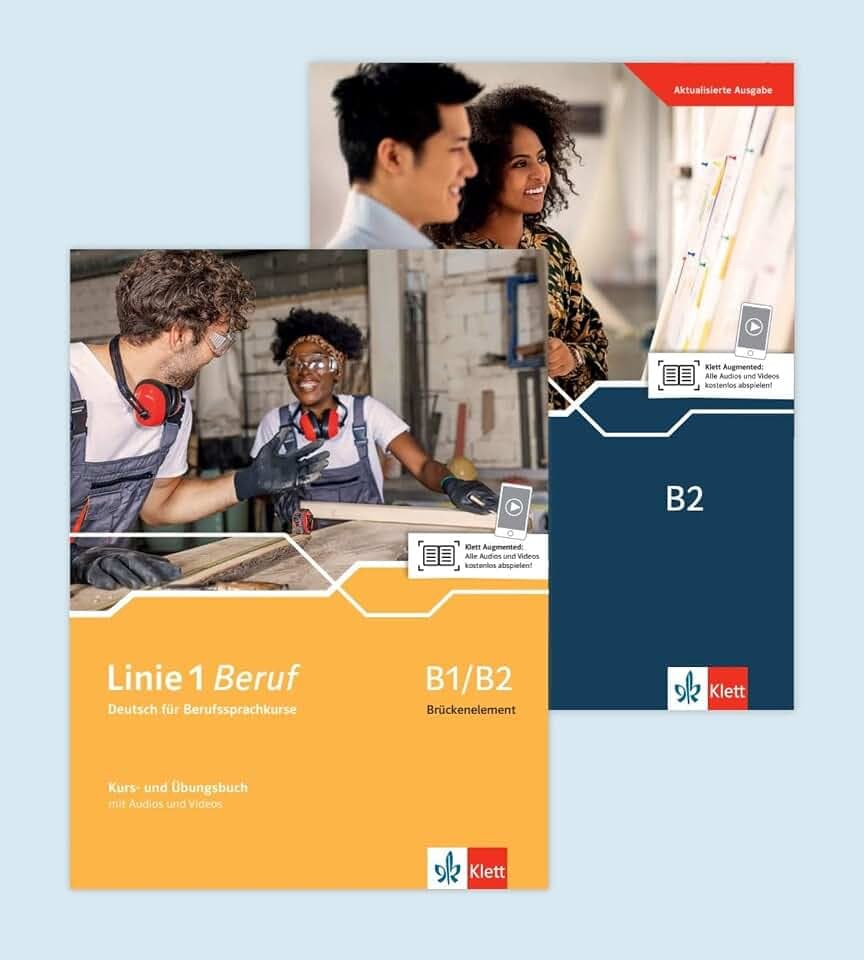Linie 1 Beruf B1/B2 Brückenelement und B2: Deutsch für Berufssprachkurse. Paket aus den Kurs- und Übungsbüchern Brückenelement B1/B2 und B2 (Linie 1 Beruf: Deutsch für Berufssprachkurse)