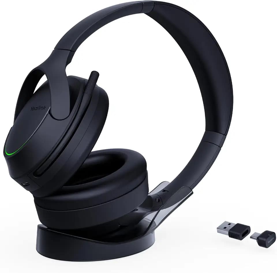 Yealink BH78 Bluetooth Headset Noise Cancelling with Mic Over Ear Headphone