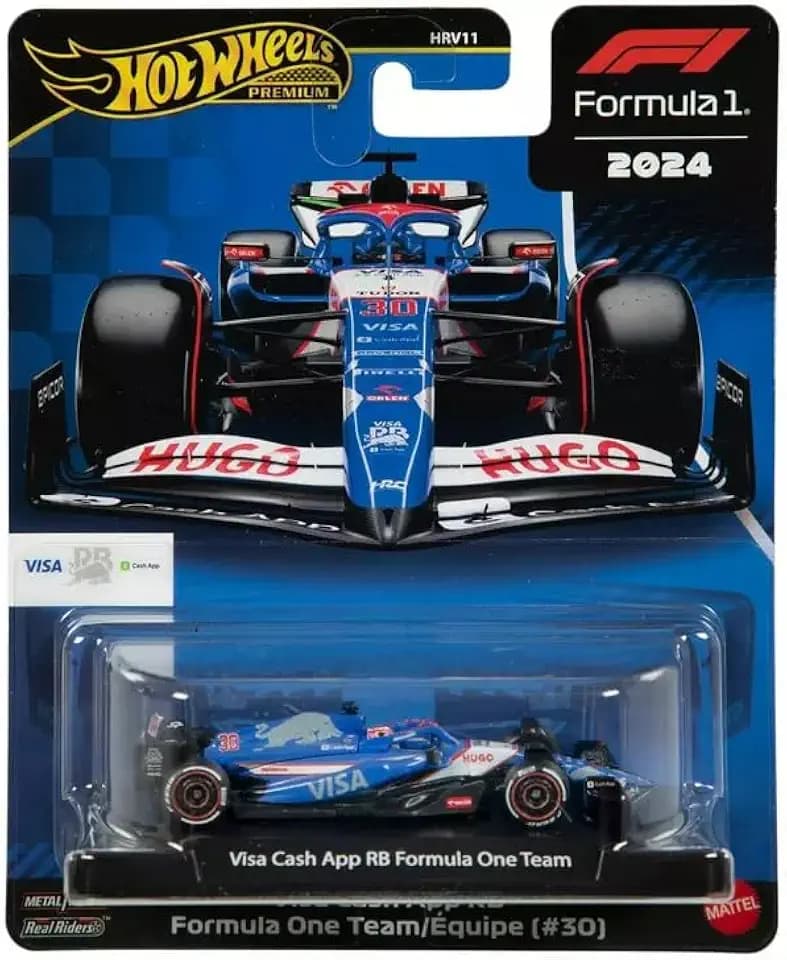 Hot Wheels Premium F1 2024 RB Team, 1:64 Scale Diecast Toy Car
