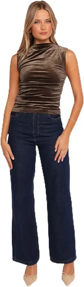 Petal & Pup Women's Nissa Velvet Top
