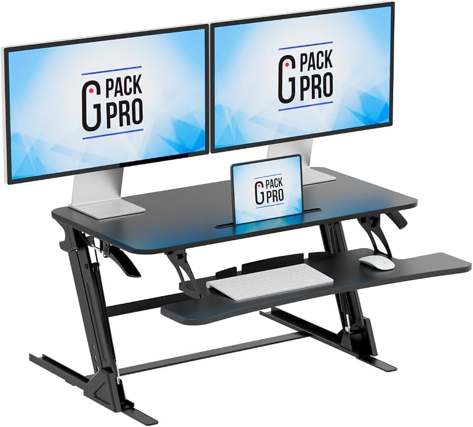 36 Inch Standing Desk Converter, Adjustable Height