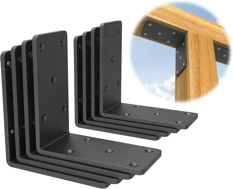 5x5x2.5“ Heavy Duty L Brackets , 4mm Thick Angle Bracket (8PCS)