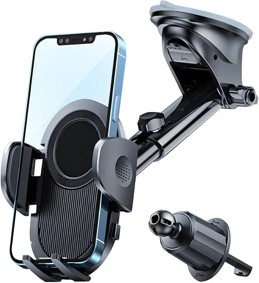 JNNJ Handyhalterung Auto, 360° Drehung Kfz Handy Halterung, Universal Handyhalter Auto Mit Starker Saugnapf, Auto Handyhalter Saugnapf Für Armaturenbretter, Scheibe