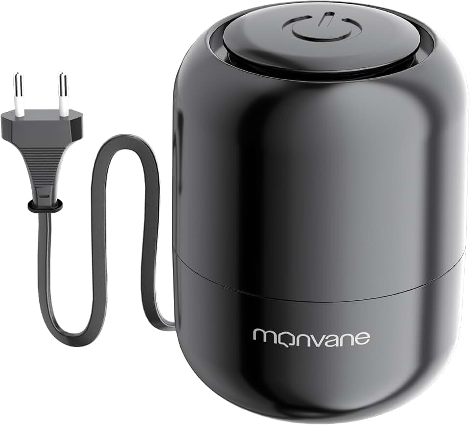 MONVANE Vakuumpumpe für Vakuumbeutel, Elektrische Pumpe für Vakuumbeutel, 220V 40W, Tragbare Luftpumpe für Reise Vakuumbeutel