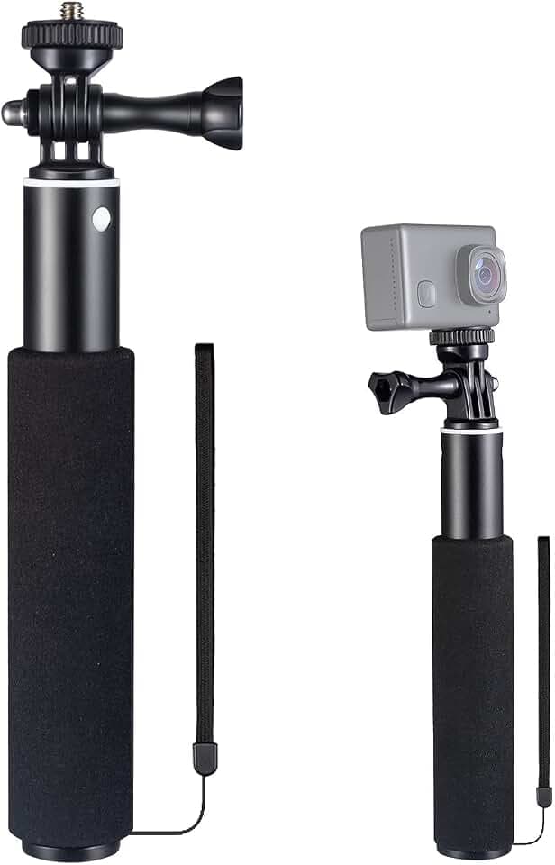 WOLFANG Action-Kamera-Selfie-Stick, kompatibel mit Action-Kamera Gopro/DJI/Surfola/Apexcam
