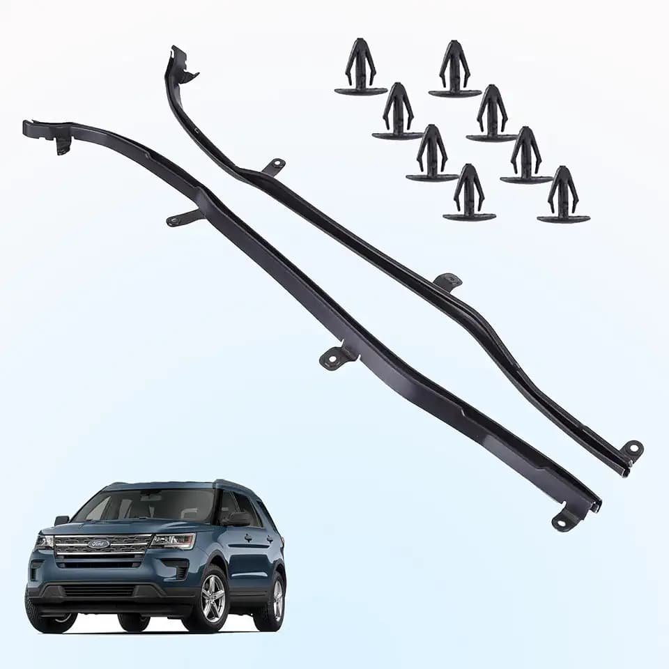 Rear Door Front Edge Weatherstrip Compatible with Ford Explorer 2011-2019