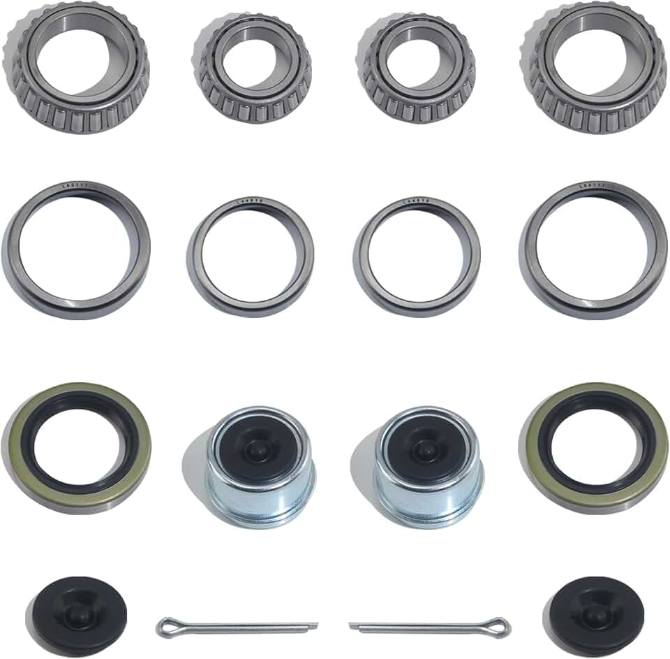 iBroPrat 2 Sets 3500 LB L68149 L44649 Boat Trailer Axle Bearing Kits