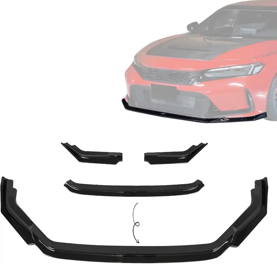 Front Lip Splitter Glossy Black for Honda Civic Type-R FL5 2022-2026