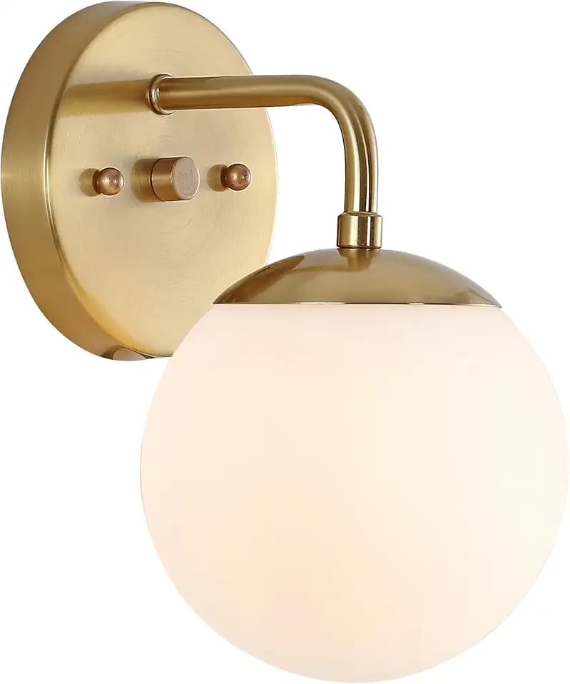 JONATHAN Y Louis Parisian Globe 5.75" Vanity 1-Light, Gold Painting
