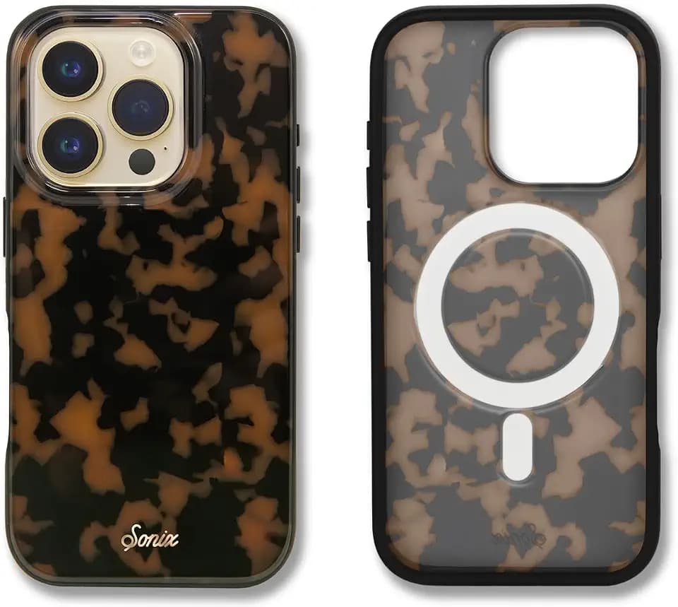 Sonix Case for iPhone 16 Pro Max | Compatible with MagSafe | 10ft Drop Tested | Tortoiseshell | Brown Tort