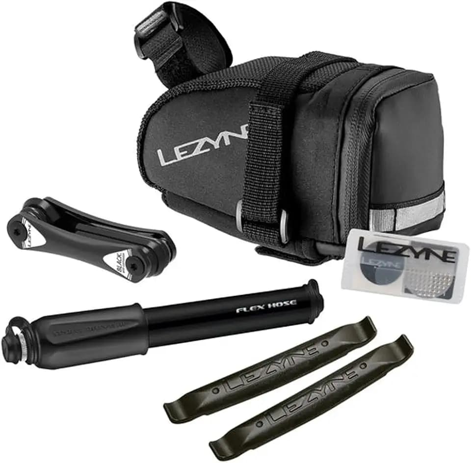 Lezyne Sattel Trainer Laufradtasche Satteltasche Caddy, Schwarz, 45.5 x 34.0 x 26.5 cm, 0.5 Liter, 1-SB-CADLD-V2M04