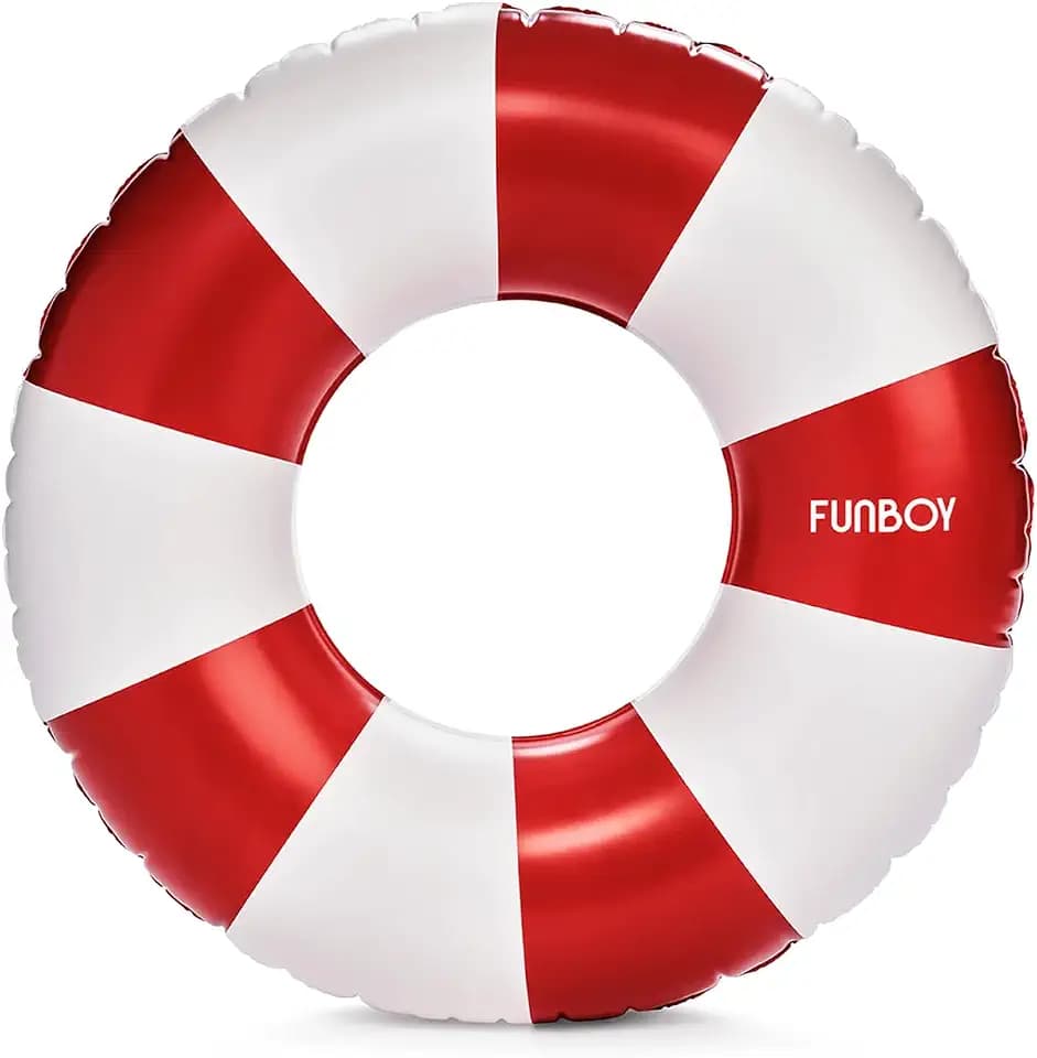 FUNBOY 34" Vintage Red Stripe Kids Pool Float