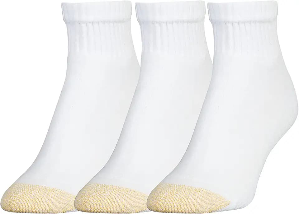 GOLDTOE Women's Ultratec Quarter Socks, 3-pairs