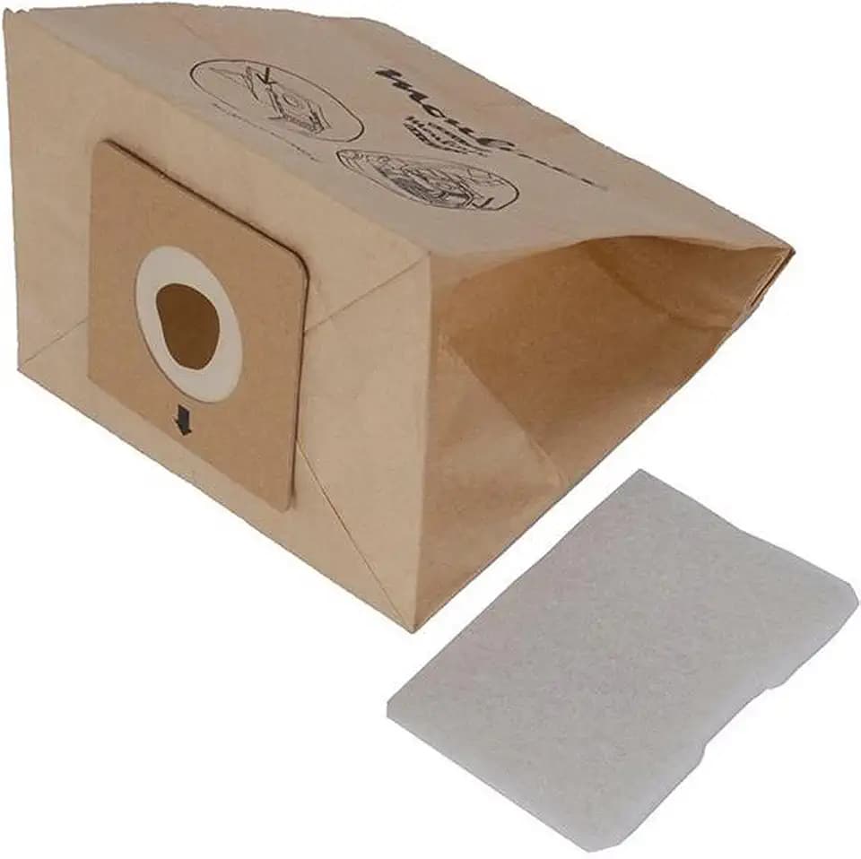 Moulinex MT000501 Staubsaugerbeutel für Accessimo/Compacteo, 6 Beutel, 1 Mikrofilter