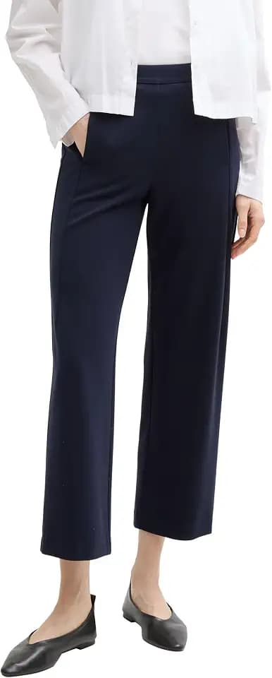 Tom Tailor Damen Cropped Straight Leg Hose