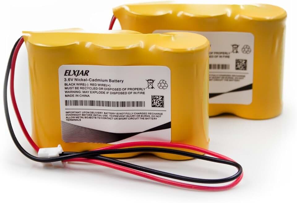 (2-Pack) 3.6V 2000mAh Ni-Cd Battery for NABC B15SC03
