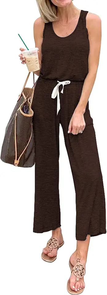 PRETTYGARDEN One Piece Jumpsuits for Women Wide Leg Romper