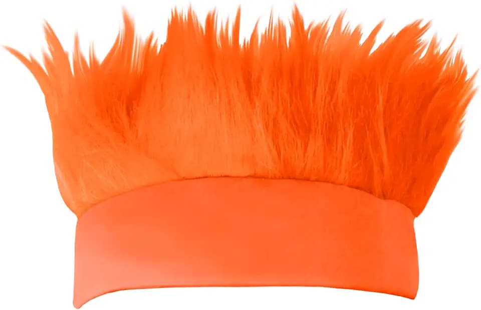 Beistle Orange Hairy Headband