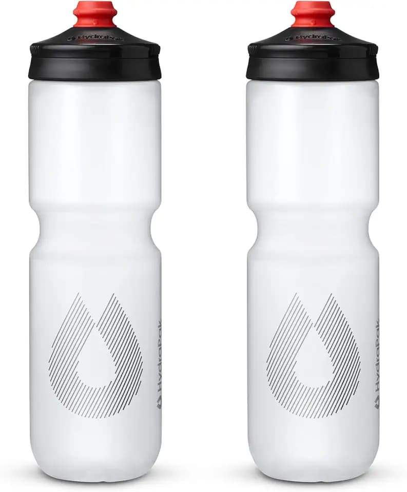 HydraPak Breakaway Surge Lightweight Bike Water Bottle (30oz, Clear)