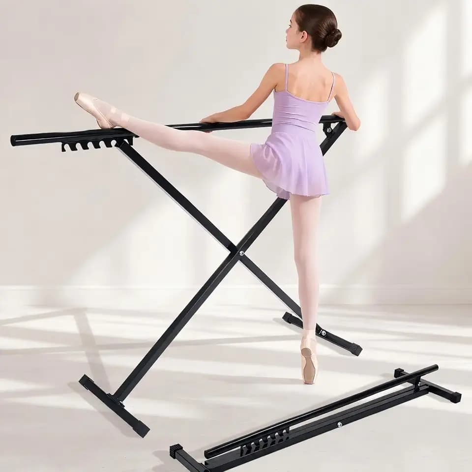 Portable Foldable Ballet Barre Adjustable Freestand