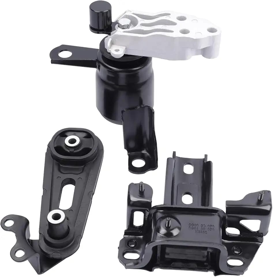 Front Right Engine Motor Mount Compatible with 2011 2012 2013 2014 Mazda 2 1.5L L4 3-Piece Set Replace OE：A4428 A4429 A4430 D65239060H D65239040