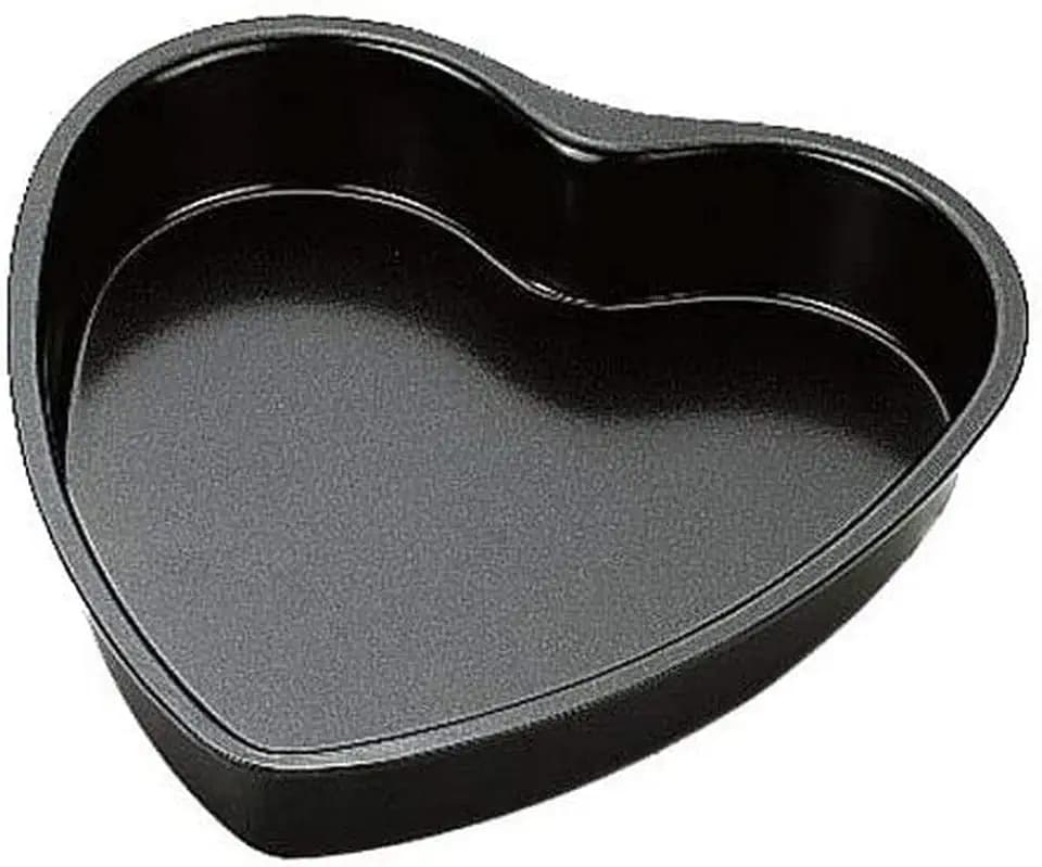 Ibili 820724 Herz-Backform, Edelstahl, Antihaftbeschichtung, 24 cm