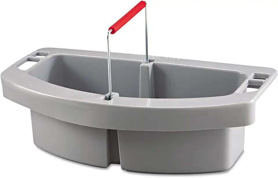 Rubbermaid Commercial BRUTE Maid Caddy compatible with BRUTE 44 GAL Containers, Gray, for Cleaning Tool Storage for Wipes/Spray Bottles/Brushes/Dustpans/Scrubbers/Gloves