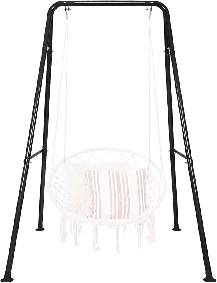 Hammock Chair Stand, Heavy-Duty A-Frame Metal Swing Stand