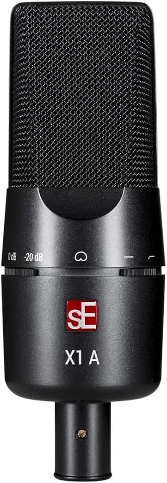 SE ELECTRONICS X1 A Large Diaphragm Condenser Microphone with 100 Hz Filter & -20 dB Pad - XLR Condenser Mic for Singing & Instruments - Professional Studio Microphone for Recording & Podcasting