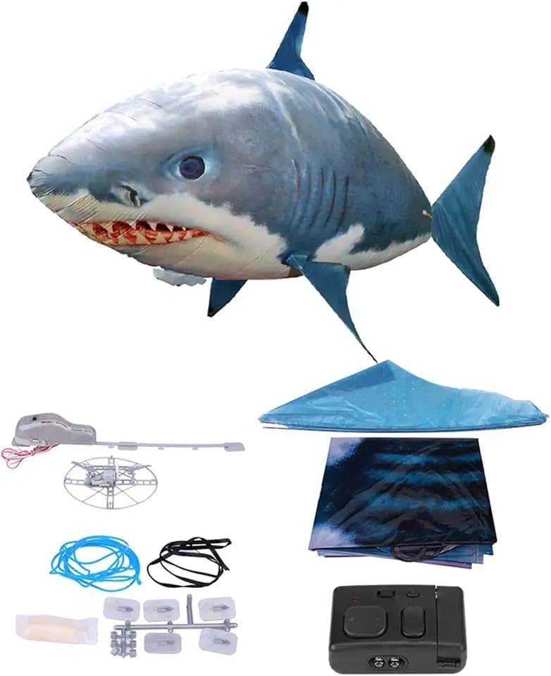 Keenso Flying Toy Shark Balloon, Flying Shark Balloon RC Shark Pool Rafts & Inflatable Rideons (#1)
