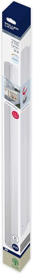 Müller-Licht LED Wand- & Deckenleuchte Basic 90cm Weiß 20W 1750lm Neutralweiß 4000K