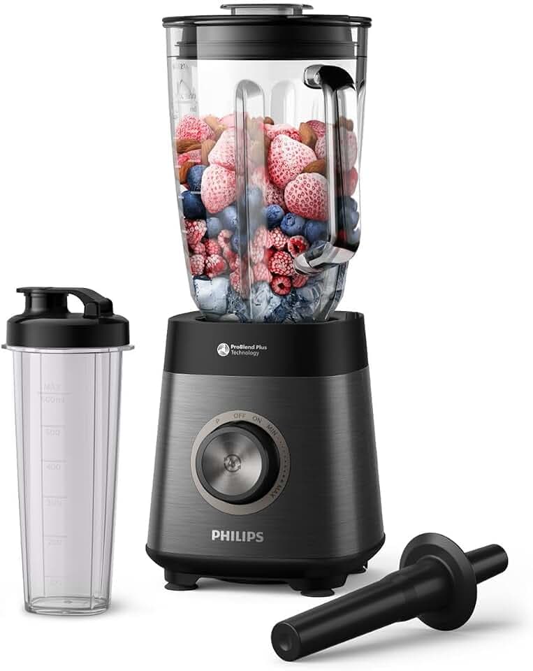 Philips Standmixer 5000 Serie, Schwarz, 1200 W