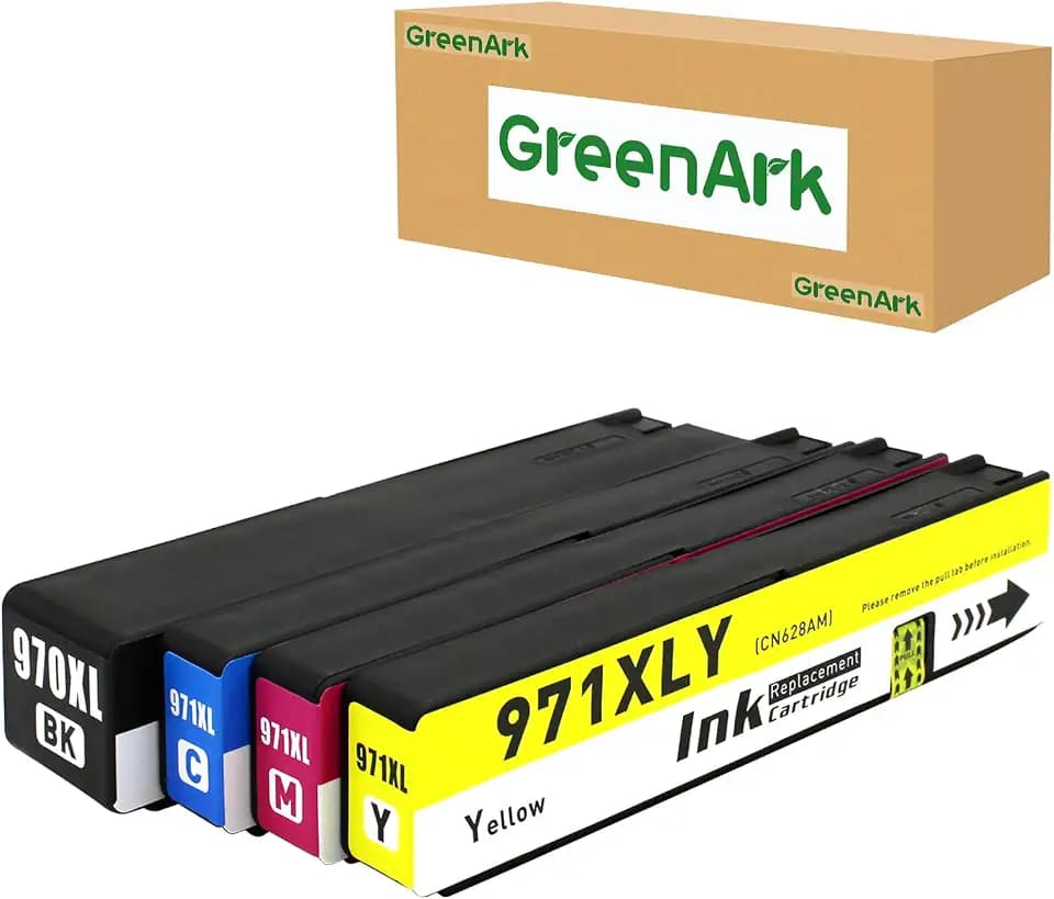 970xl 971xl Ink cartridges Combo Pack 970 971 XL Replacement for Hp Officejet Pro X451dn X451dw X476dnMFP X476dwMFP X551dw X576dwMFP Printer (Black Cyan Magenta Yellow)
