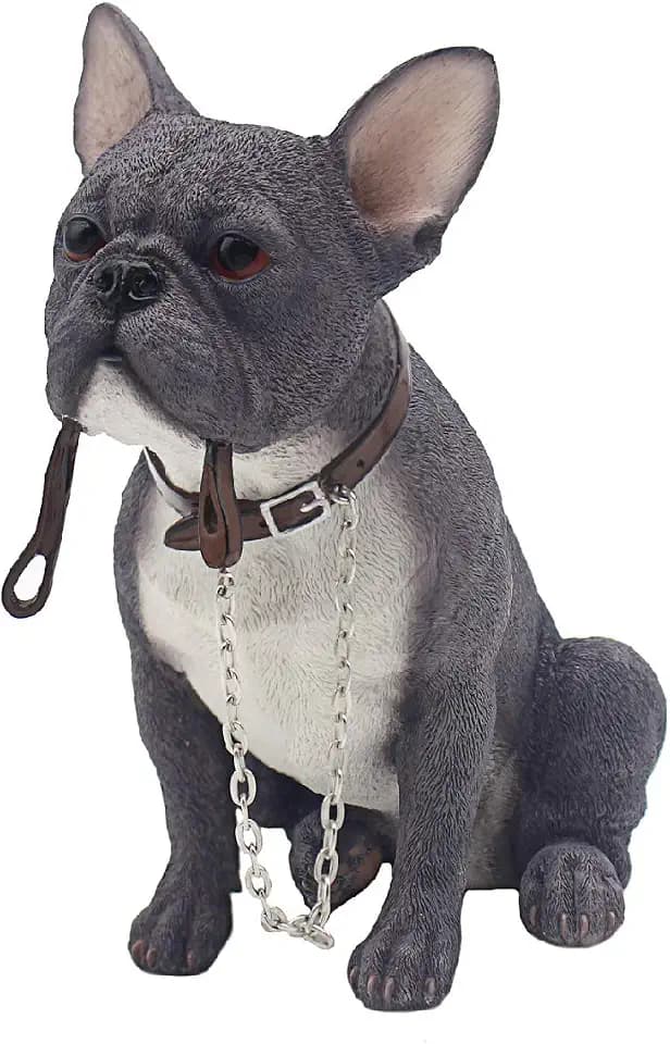 The Leonardo Collection „Walkies Reihe“ Dekofigur, Französische Bulldogge, Blau