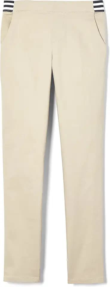 French Toast Girls Pull On Skinny Fit Stretch Pants with Elastic Waist and Pockets, School Uniform for Kids