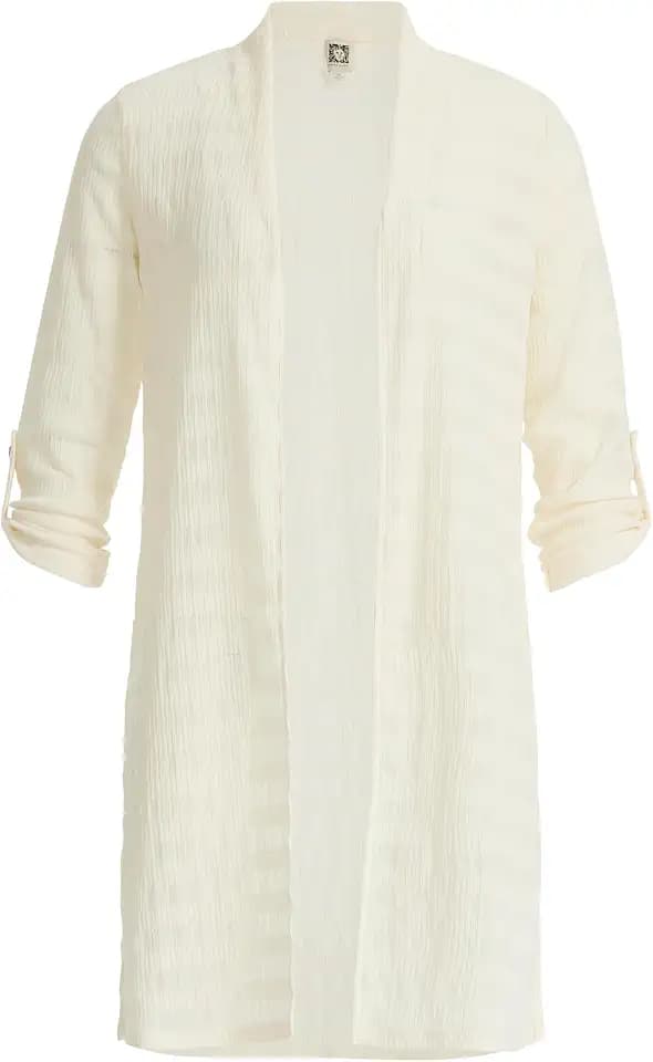Anne Klein Women's Women's Wave Knit Long Cardigan Sweater