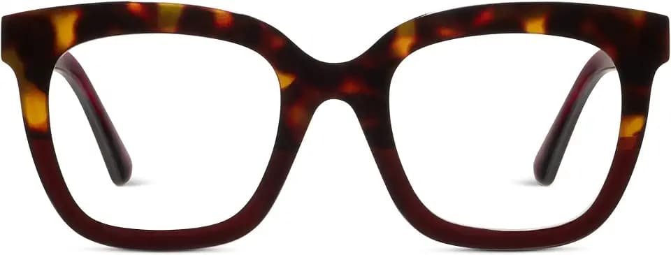 Peepers by PeeperSpecs Oprah's Favorite Things Women's Fanfare Square Blue Light Blocking Reading Glasses