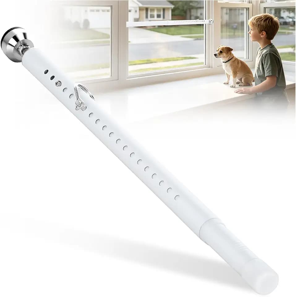 17-55" Sliding Door Security Bar, Heavy Duty Adjustable Window Security Bar